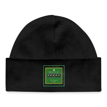 Surf Design Waves Logo - Baby Organic Beanie - black - Front