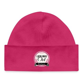 Lieblingsort Borkum - Baby Organic Mütze - hot Pink - Vorne