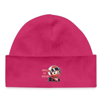 Liam à bord - Bonnet bébé bio - hot pink - Devant