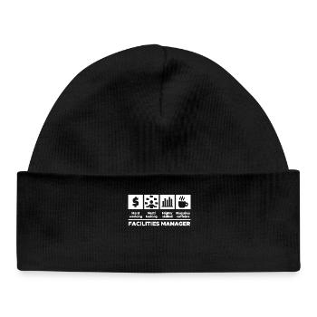 Job Project Manager Career Manager Statement - Baby Organic Beanie - black - Front