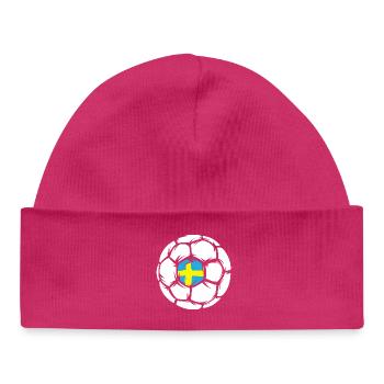 Handballer Symbol Handball Sweden Logo icon - Baby Organic Beanie - hot pink - Front