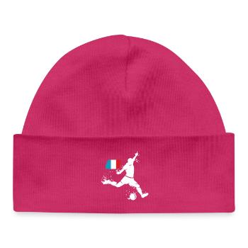 Fußball Spieler Explosion Frankreich EM 2024 - Baby Organic Mütze - hot Pink - Vorne