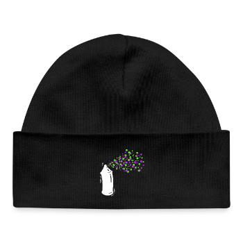 Graffiti Sprayer Spray Can Art Street Art - Baby Organic Beanie - black - Front