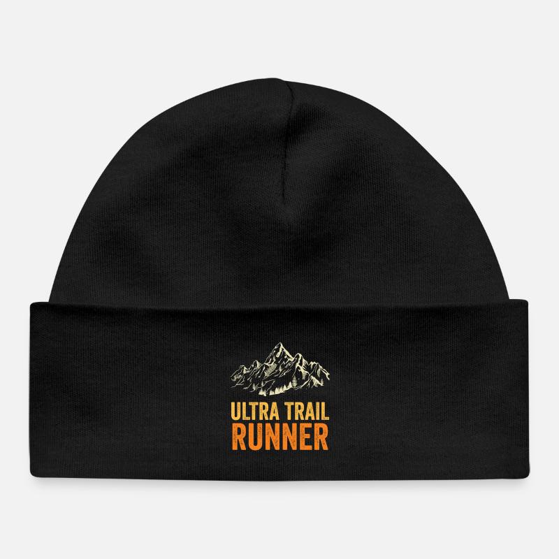 Coureur d’ultra trail - Bonnet bébé bio - noir