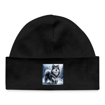 Malamute d’Alaska - Bonnet bébé bio - noir - Devant