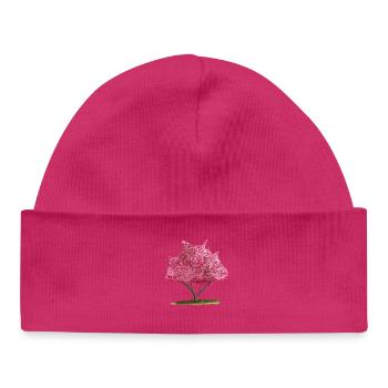 Cerisier Sakura Rose Arbre Floral - Bonnet bébé bio - hot pink - Devant