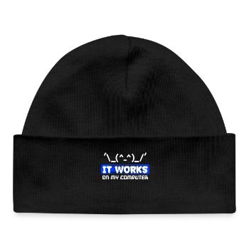 Debug Statement Bugfixing Scripting Code Developer - Baby Organic Beanie - black - Front