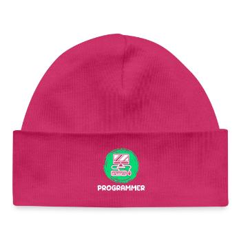Computer Developer Programmer Computer Geek - Baby Organic Beanie - hot pink - Front