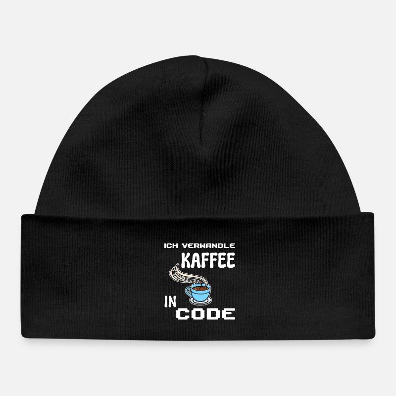 Developer Computerfreak Statement Coden Skripting - Baby Organic Mütze - Schwarz