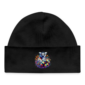 Lemur - Baby Organic Beanie - black - Front