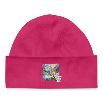 What you have, many can have | POSTER TIGER Image - Baby Organic Beanie - hot pink - Front