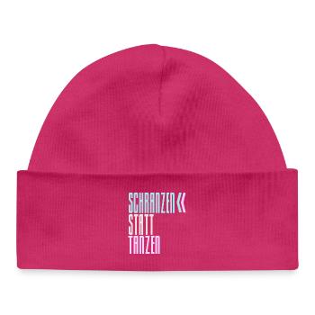 SCHRANZEN INSTEAD OF DANCING - Baby Organic Beanie - hot pink - Front