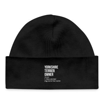 Yorkshire Terrier - Baby Organic Beanie - black - Front