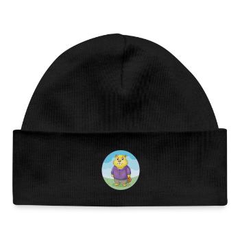 Gopher Cute Kawaii Cartoon Clipart Animal Pet - Baby Organic Beanie - black - Front