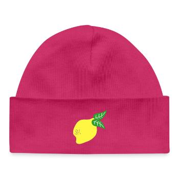 ZITRONE ZITRUSFRÜCHTE - Baby Organic Mütze - hot Pink - Vorne