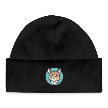 Chat Somali Race Dessin animé Kawaii Animal Pet - Bonnet bébé bio - noir - Devant