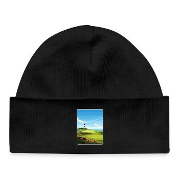 Harbor Town Golf Links Club Course Travel Poster - Baby Organic Beanie - black - Front