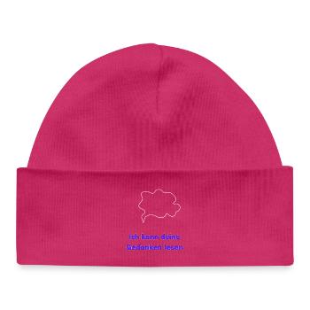 I can read your mind - Baby Organic Beanie - hot pink - Front