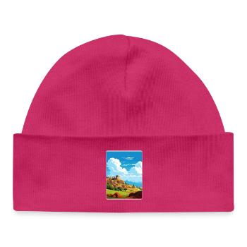 Némée Grèce Affiche de voyage Peinture de carte postale souvenir - Bonnet bébé bio - hot pink - Devant