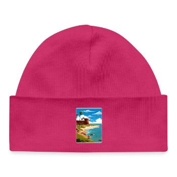 Dry Tortugas National Park Travel Poster Souvenir - Baby Organic Beanie - hot pink - Front