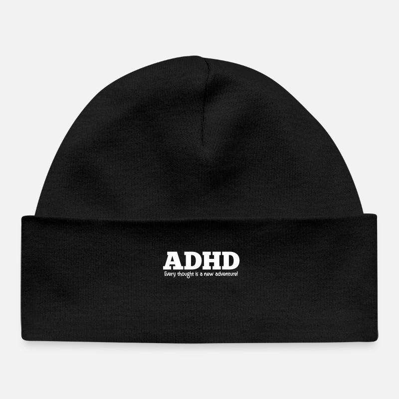 TDAH - Bonnet bébé bio - noir