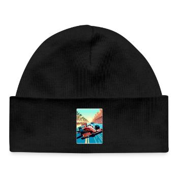 Abu Dhabi Circuit Motorsport Race Uae Travel Card - Baby Organic Beanie - black - Front