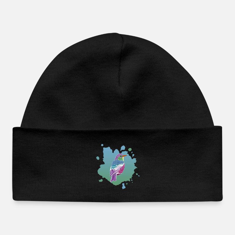 Rêve d'oiseau - Bonnet bébé bio - noir