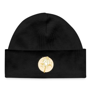 En mémoire - Bonnet bébé bio - noir - Devant