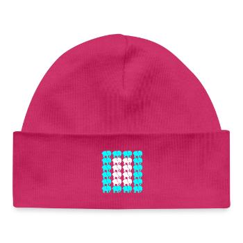 ÉLÉPHANT - Bonnet bébé bio - hot pink - Devant