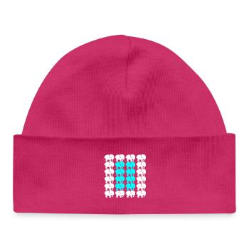 ÉLÉPHANT - Bonnet bébé bio - hot pink - Devant
