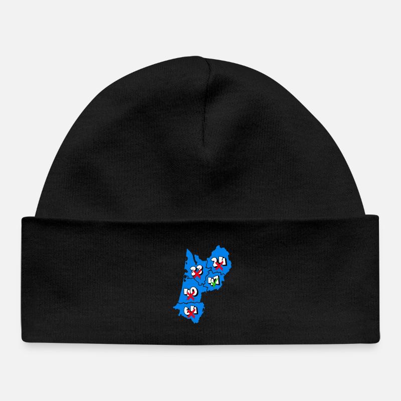 Région Aquitaine - Bonnet bébé bio - noir
