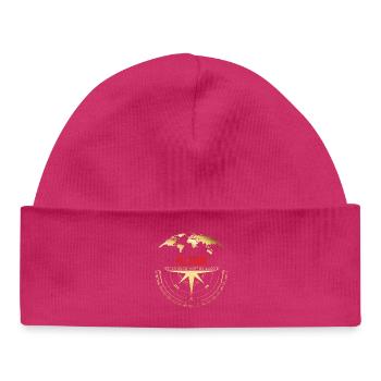 Koordinaten Pilsum - Baby Organic Mütze - hot Pink - Vorne