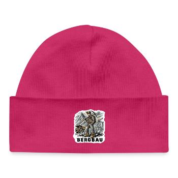 Hard work in mining - Baby Organic Beanie - hot pink - Front
