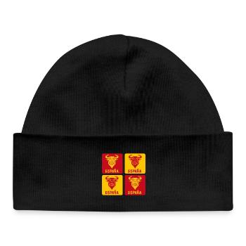 Espagne Taureau National Couleurs Design - Bonnet bébé bio - noir - Devant