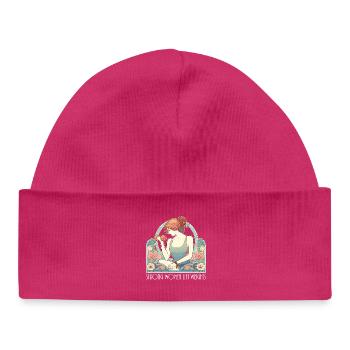 Fitness Femmes fortes Levage Poids Gym Cadeau - Bonnet bébé bio - hot pink - Devant