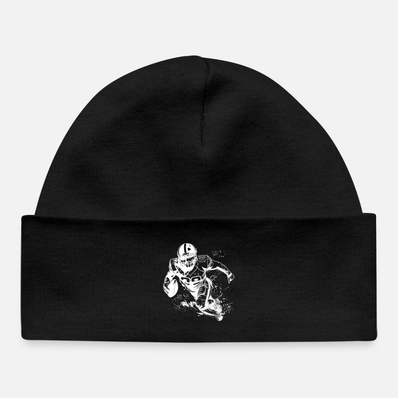 Footballeur - Bonnet bébé bio - noir