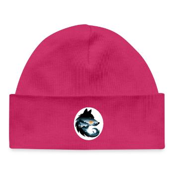 Paysage de loup - Bonnet bébé bio - hot pink - Devant