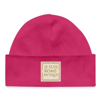 I Am Ancient Rome - Baby Organic Beanie - hot pink - Front