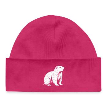 King of the Alpine Tranquility - Baby Organic Beanie - hot pink - Front