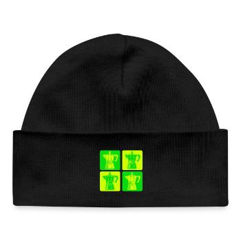 Retro Espresso Maker Pop Art - Baby Organic Beanie - black - Front