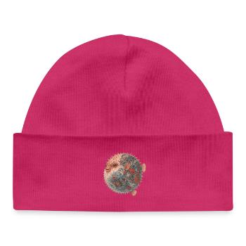 Yakuza Pufferfish – Calme sous pression - Bonnet bébé bio - hot pink - Devant