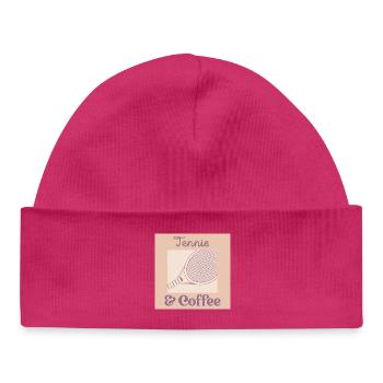 Tennis-Kaffee - Baby Organic Mütze - hot Pink - Vorne