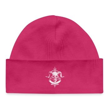 Demon Skull - Baby Organic Beanie - hot pink - Front