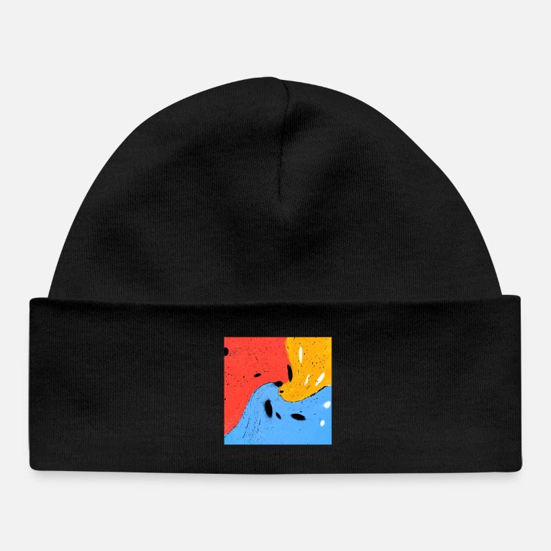 Des couleurs folles - Bonnet bébé bio - noir