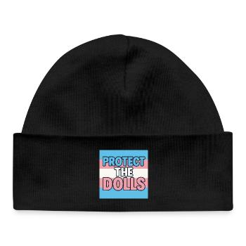 Protect The Dolls - Baby Organic Mütze - Schwarz - Vorne