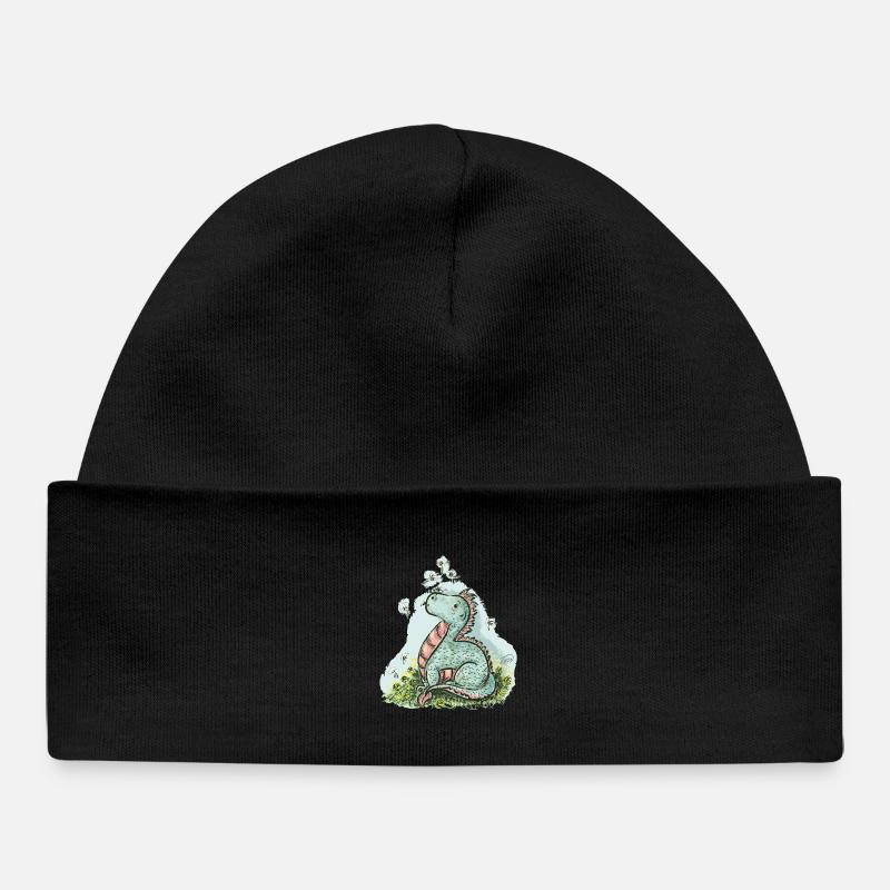 Petit Dragon Manuel - Bonnet bébé bio - noir