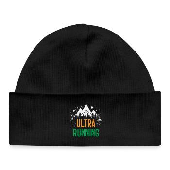 Ultra Running - Baby Organic Beanie - black - Front