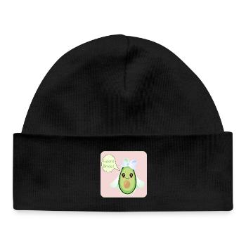 CUTE WEDDING AVOCADO FUTURE BRIDE - Baby Organic Beanie - black - Front