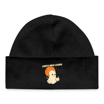 Funny Teacher Skeleton Halloween Classroom - Baby Organic Beanie - black - Front