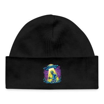 Zombie OVNI - Bonnet bébé bio - noir - Devant